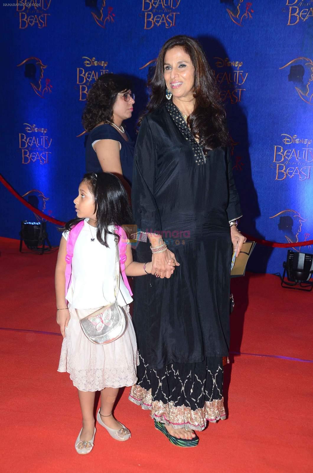 Shobha De at Beauty and the Beast red carpet in Mumbai on 21st Oct 2015