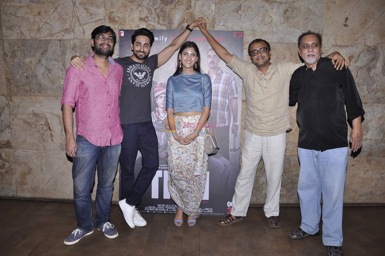Dibakar Banerjee, Kanu Behl, Ayushmann Khurrana,Shivani Raghuvanshi, Lalit Behl  at Titli screening in Lightbox on 27th Oct 2015