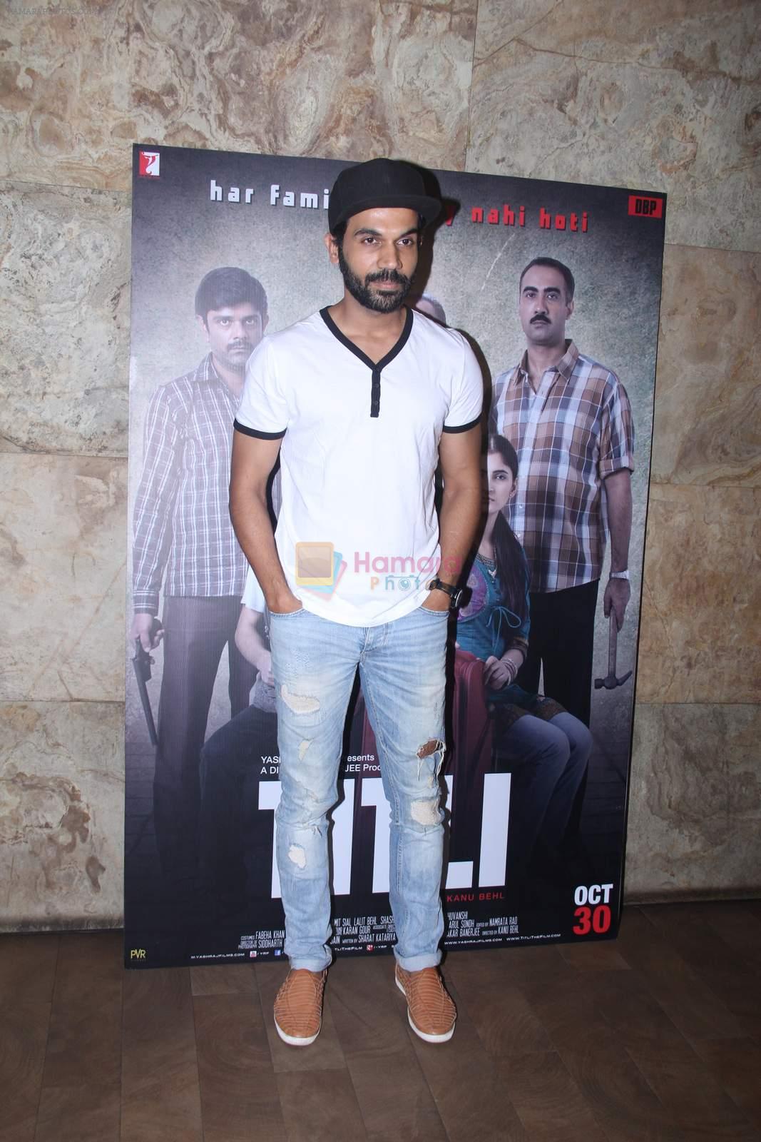 Raj Kumar Yadav at Titli Screening on 28th Oct 2015