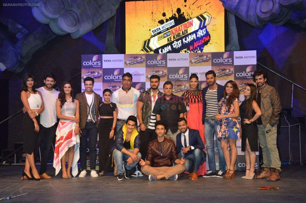 Arjun Kapoor at Khatron Ke Khiladi preview in Mumbai on 29th Oct 2015