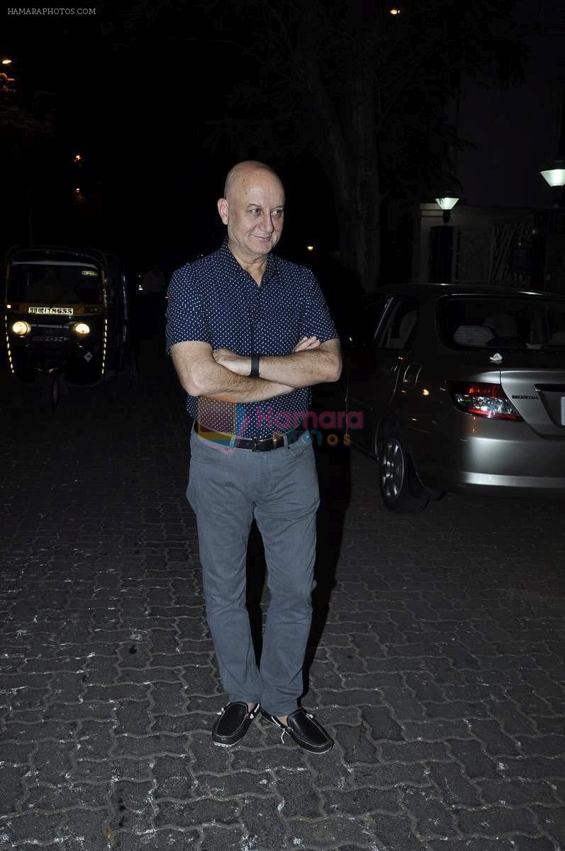 Anupam Kher at Karva chauth celebrations at Anil Kapoors residence on 30th Oct 2015