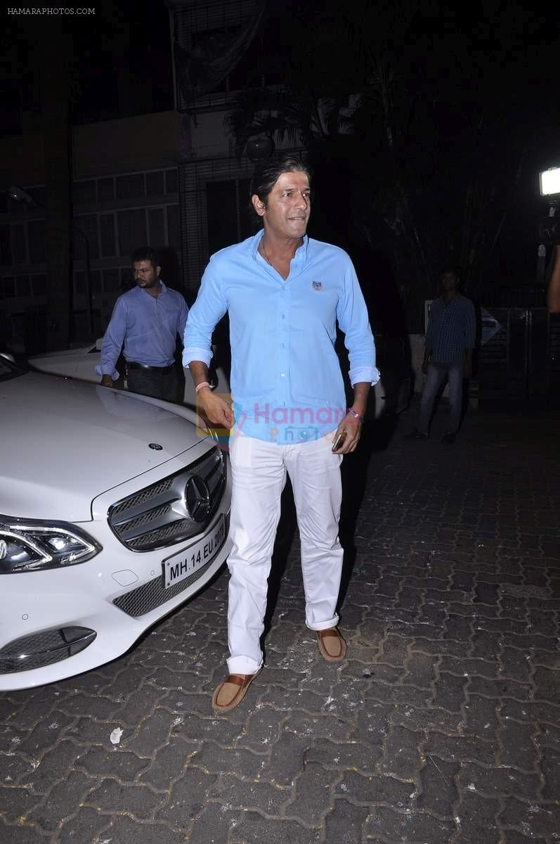 Chunky Pandey at Karva chauth celebrations at Anil Kapoors residence on 30th Oct 2015