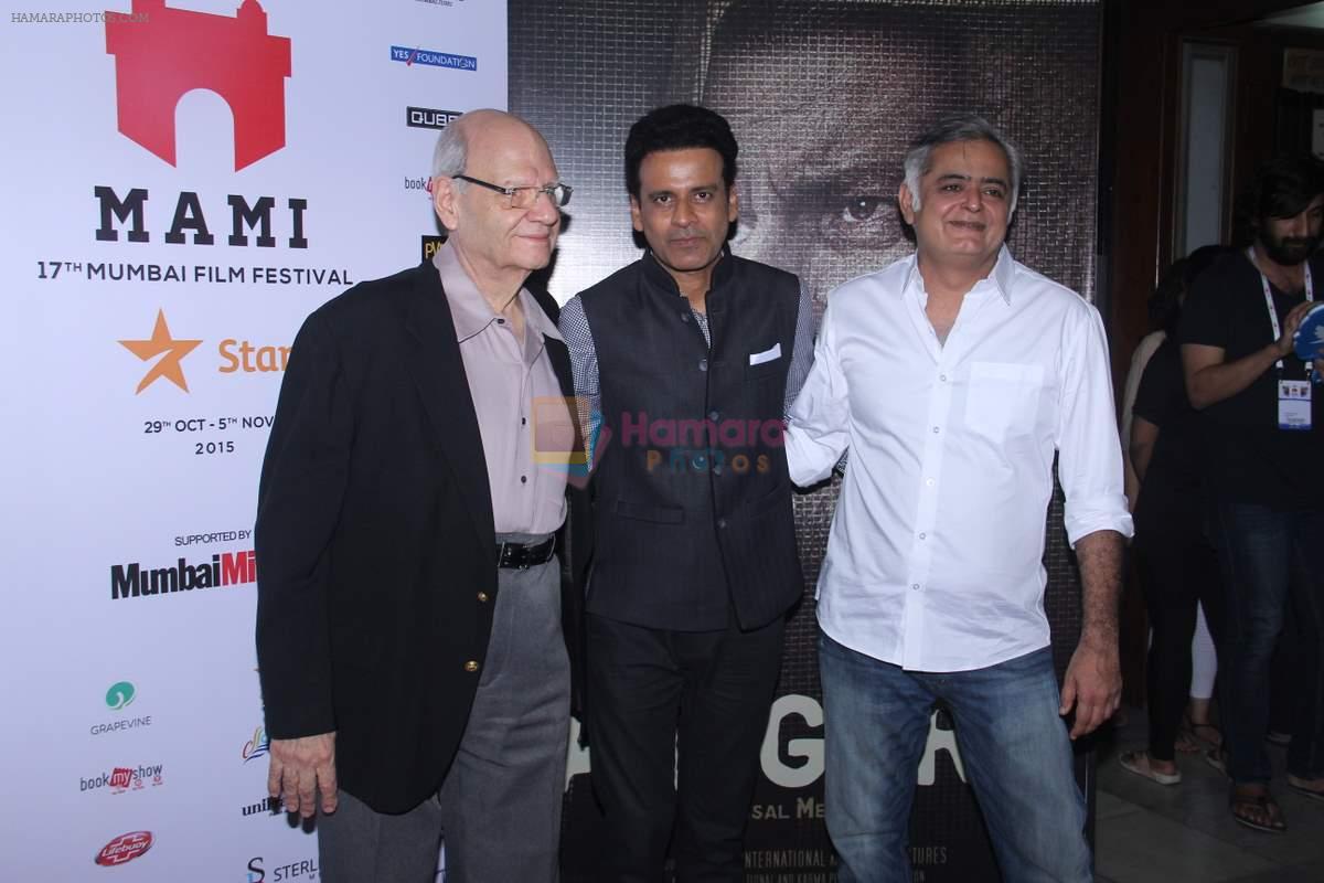 Manoj Bajpai on day 2 of MAMI Film Festival on 30th Oct 2015