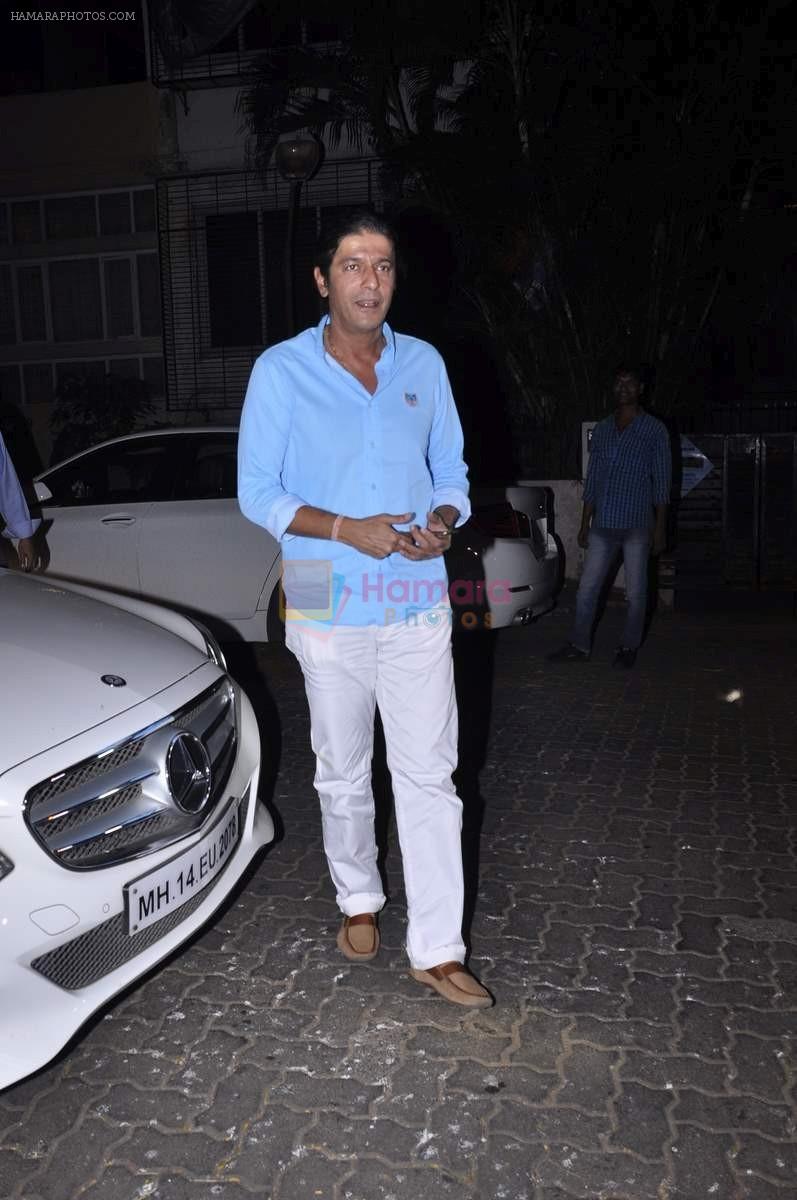 Chunky Pandey at Karva chauth celebrations at Anil Kapoors residence on 30th Oct 2015