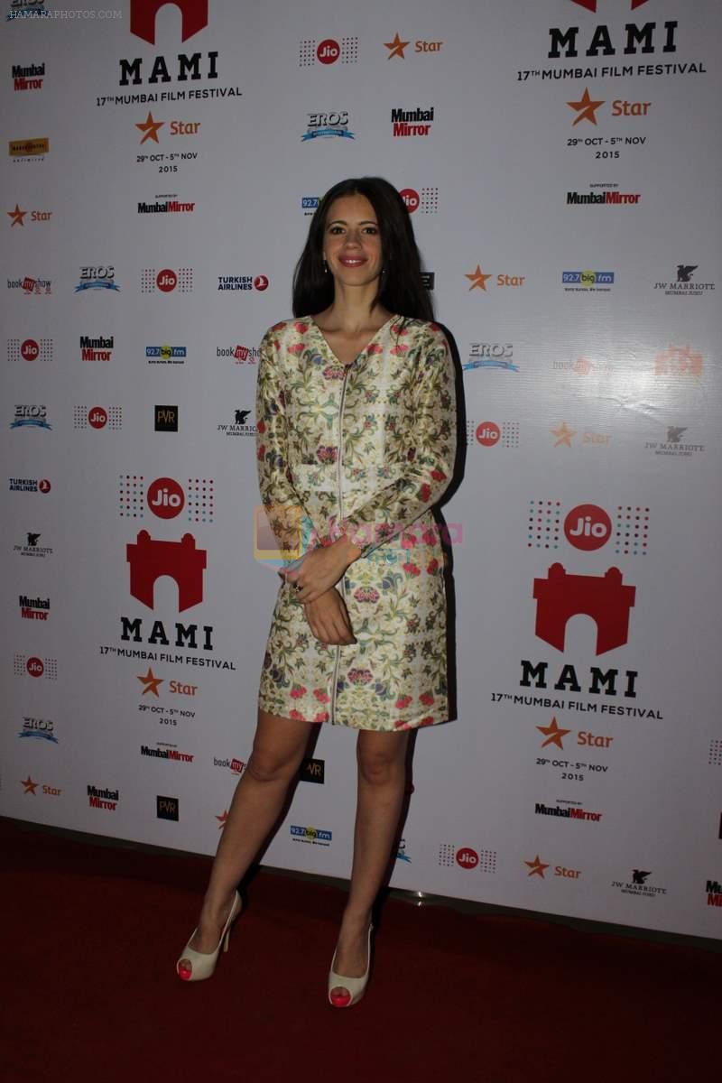 Kalki Koechlin on day 3 of MAMI Film Festival on 31st Oct 2015
