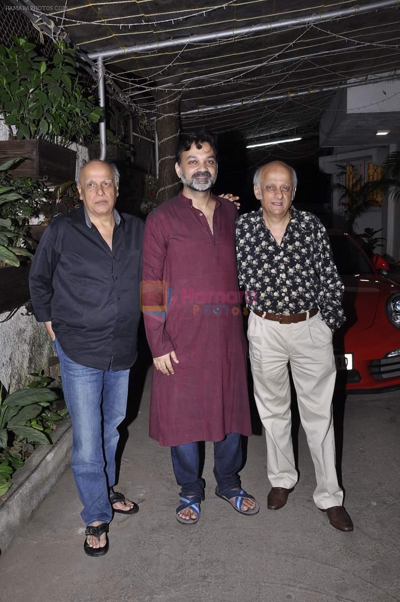 Mahesh Bhatt, Mukesh Bhatt at Movie screening at Sunny Super Sound on 31st Oct 2015