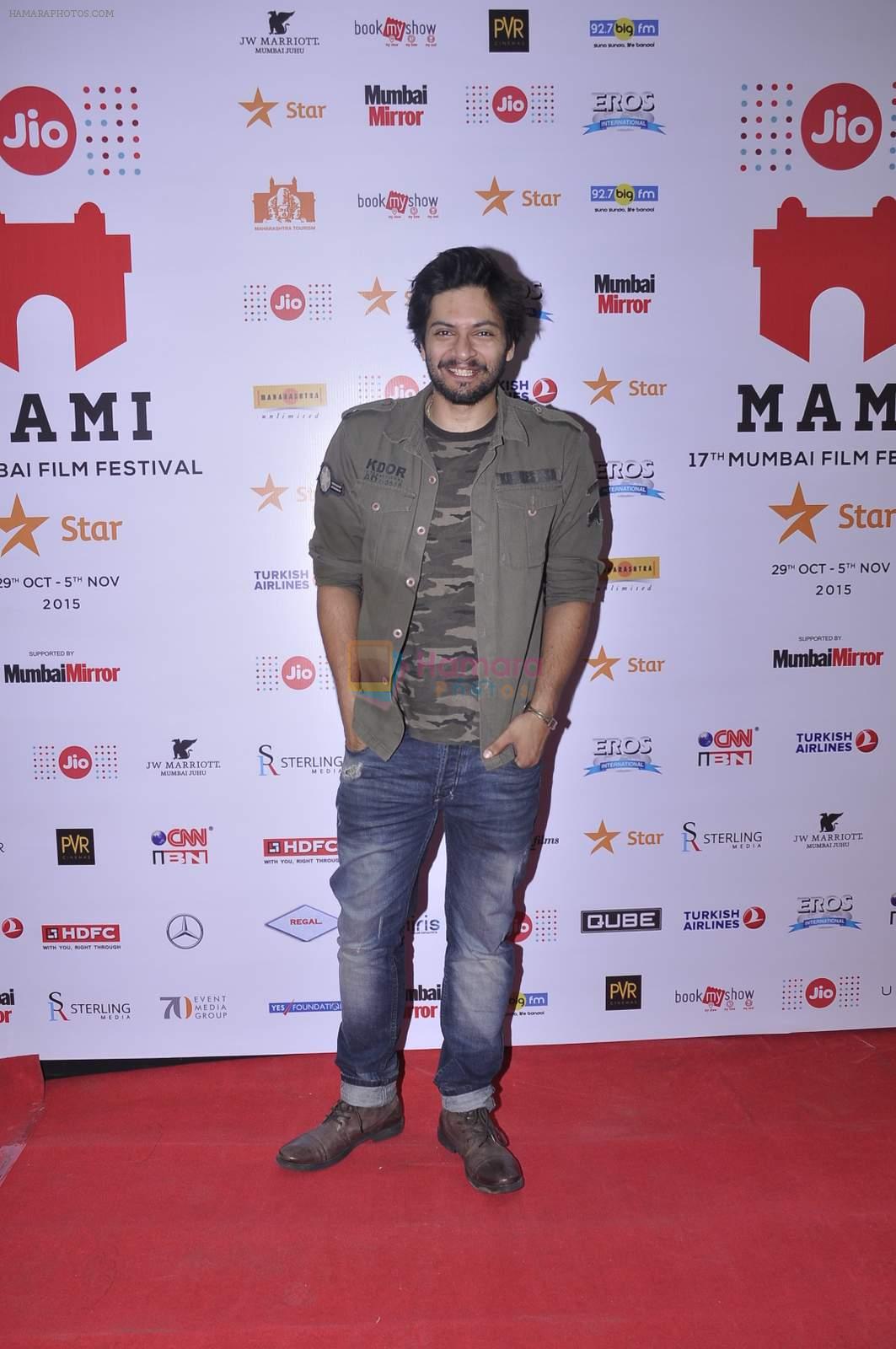 Ali Fazal at MAMI screening on 1st Nov 2015
