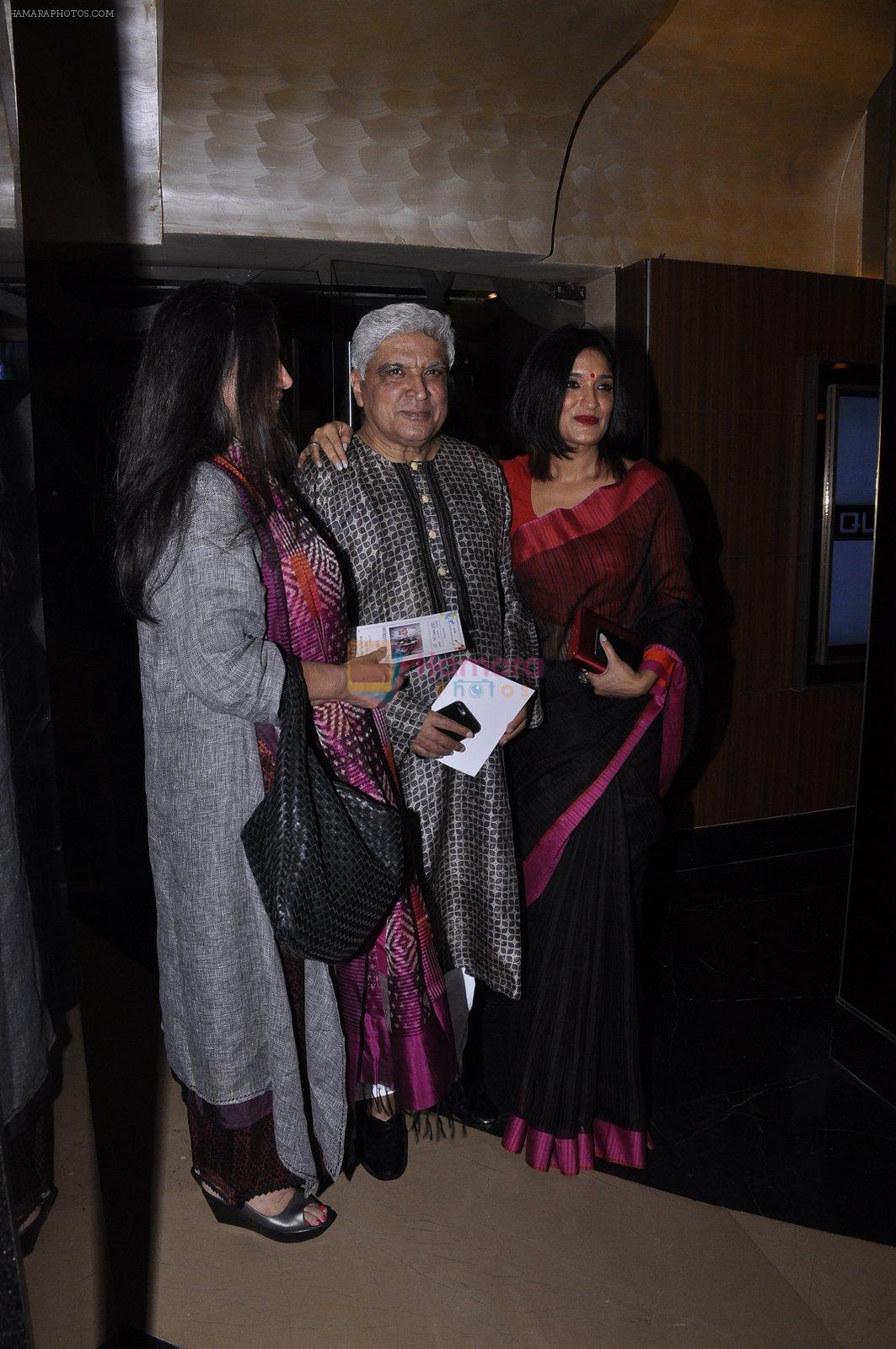 Shabana Azmi, Javed Akhtar, Sandhya Mridul at Angry Indian Goddesses screening on 3rd Nov 2015