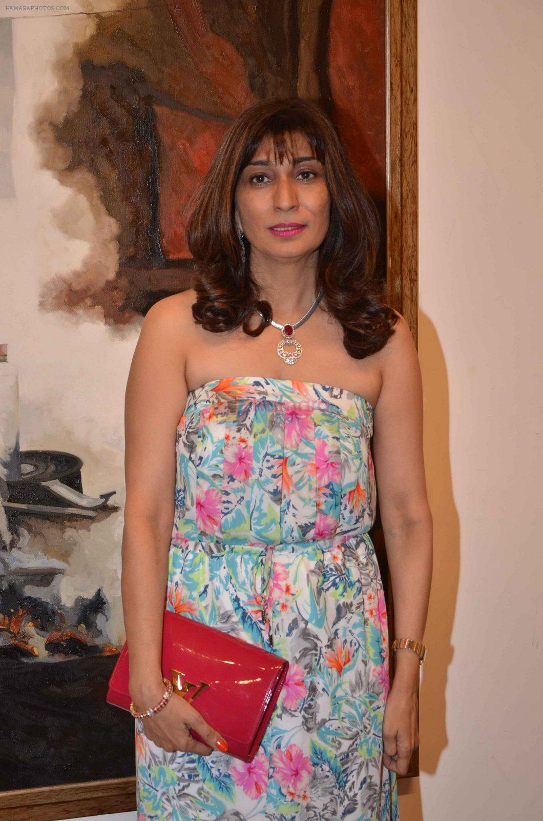 at art exhibition launch with Bindu Kapoor of Yes Bank on 18th Nov 2015