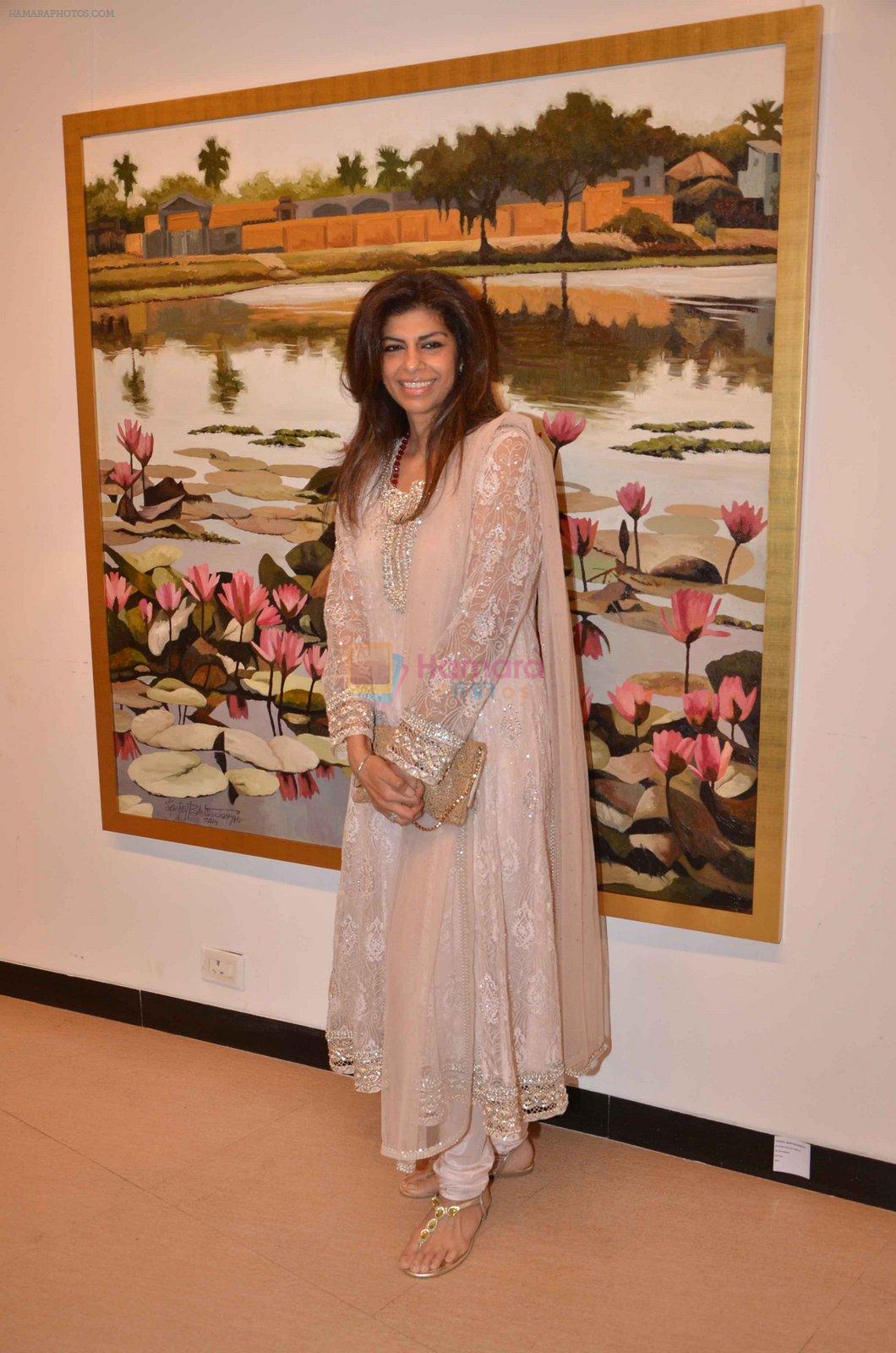 at art exhibition launch with Bindu Kapoor of Yes Bank on 18th Nov 2015