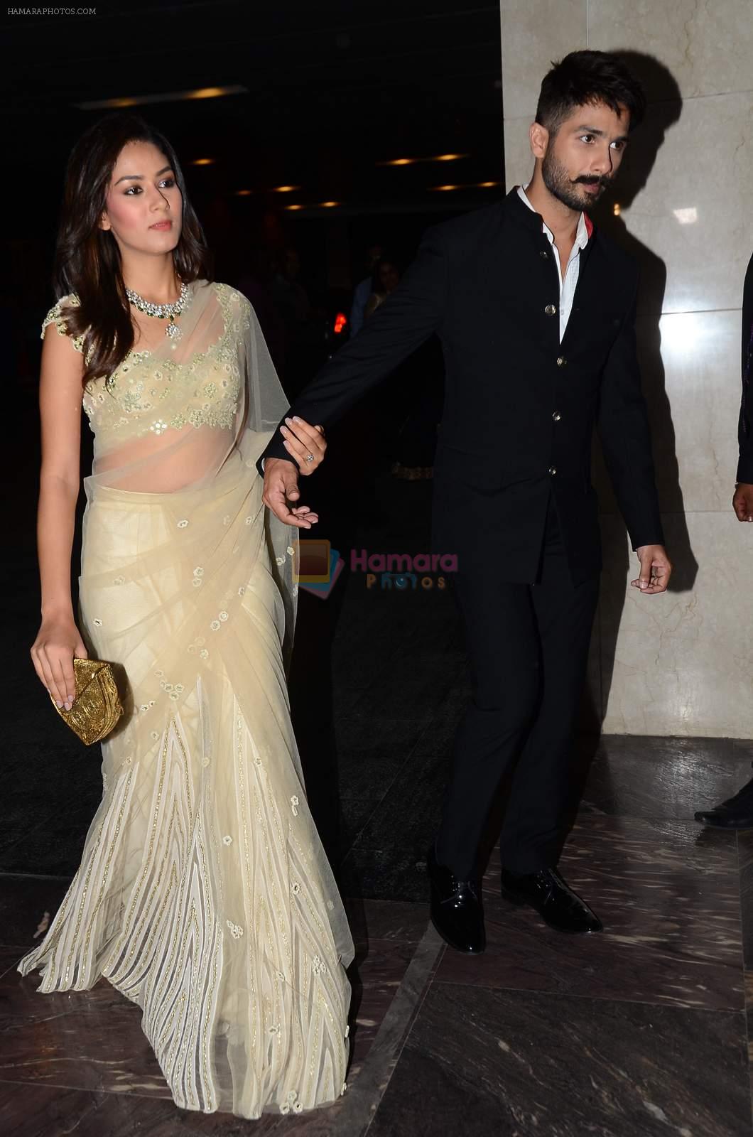 Shahid Kapoor, Mira Rajput at Masaba's wedding reception on 22nd Nov 2015