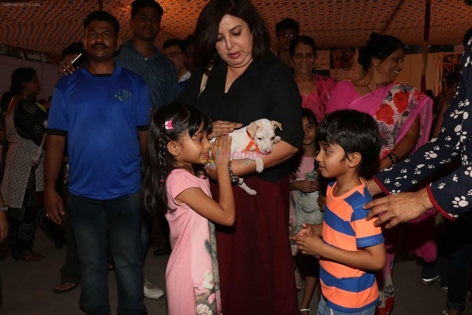 Farah Khan at pet adoption in Juhu on 21st Nov 2015