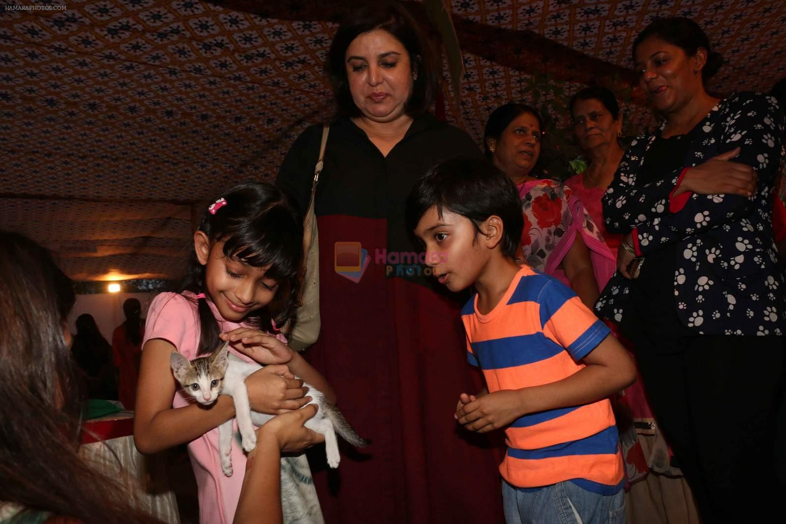 Farah Khan at pet adoption in Juhu on 21st Nov 2015