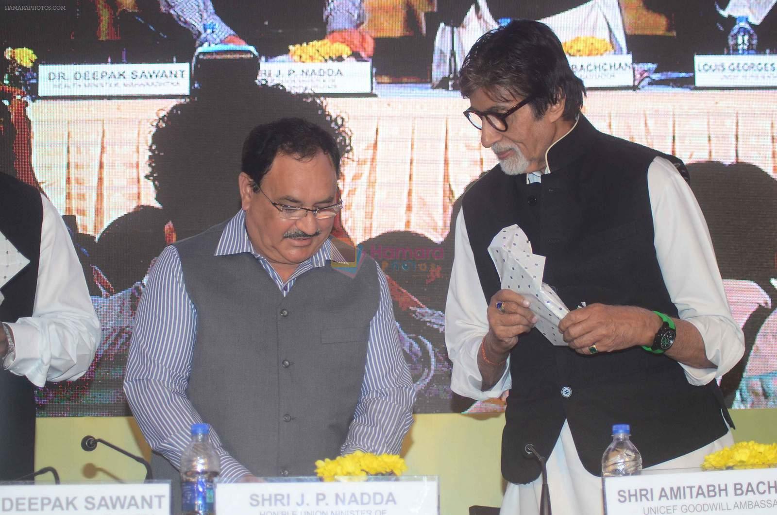 Amitabh Bachchan at Unicef event for Govt's commitment for immunisation on 23rd Nov 2015