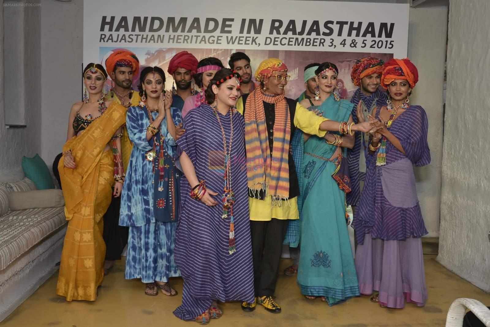 at Rajasthan Heritage week press meet on 26th Nov 2015