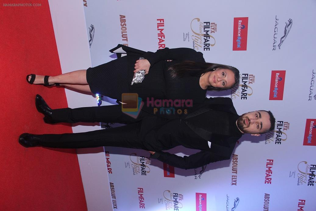 Imran Khan & Avantika Malik at the Absolut Elyx Filmfare Glamour & Style Awards 2015 on 30th Nov 2015