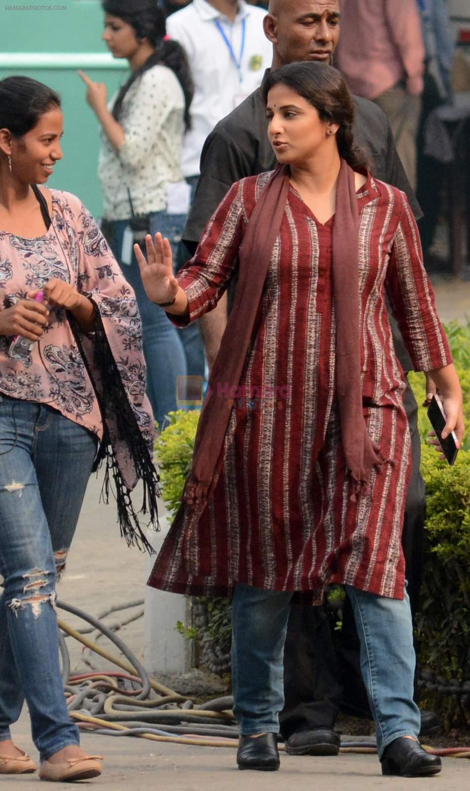 Vidya Balan on location in Kolkata on 1st Dec 2015