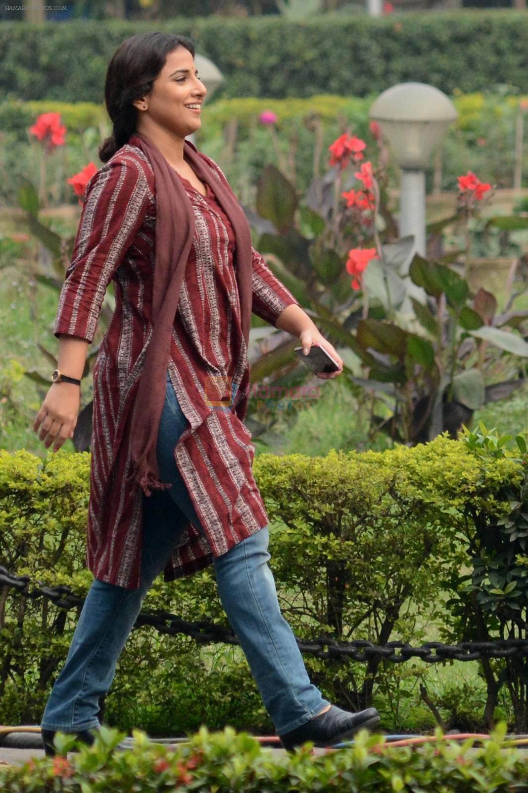 Vidya Balan on location in Kolkata on 1st Dec 2015