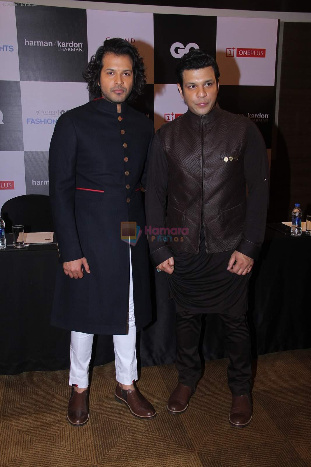Amaan Ali Khan, Ayaan Ali Khan at GQ Fashion Nights Red Carpet on 1st Dec 2015