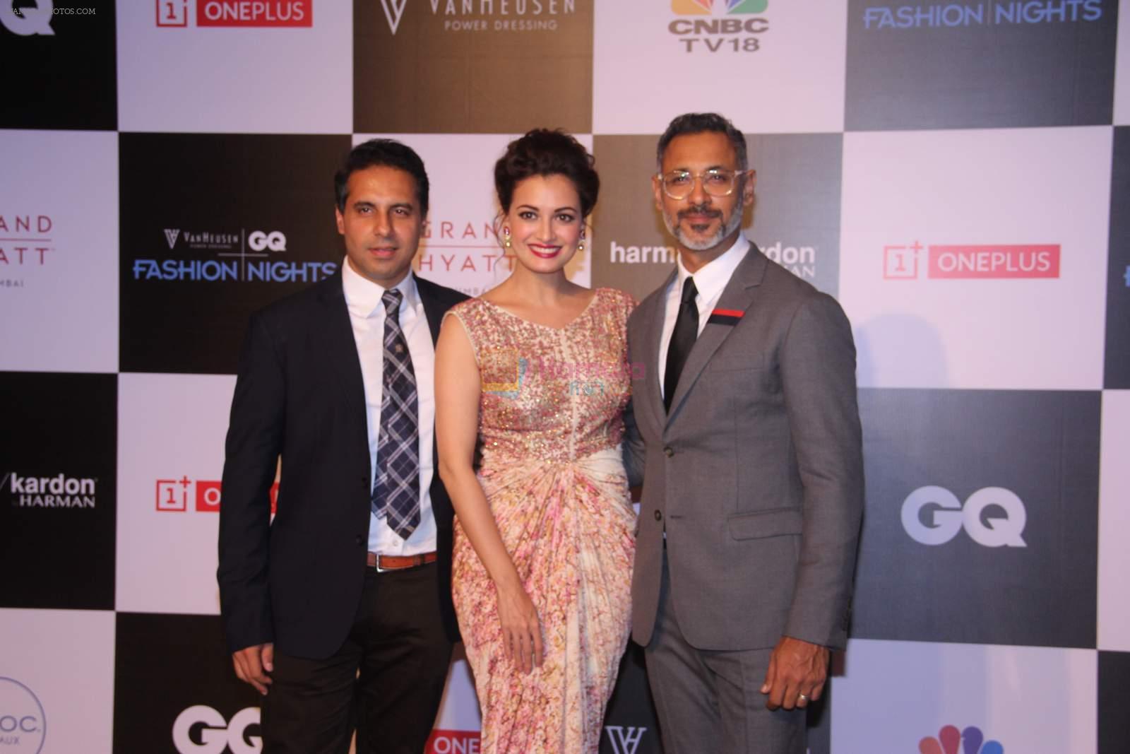 Dia Mirza at GQ Fashion Nights Red Carpet on 1st Dec 2015