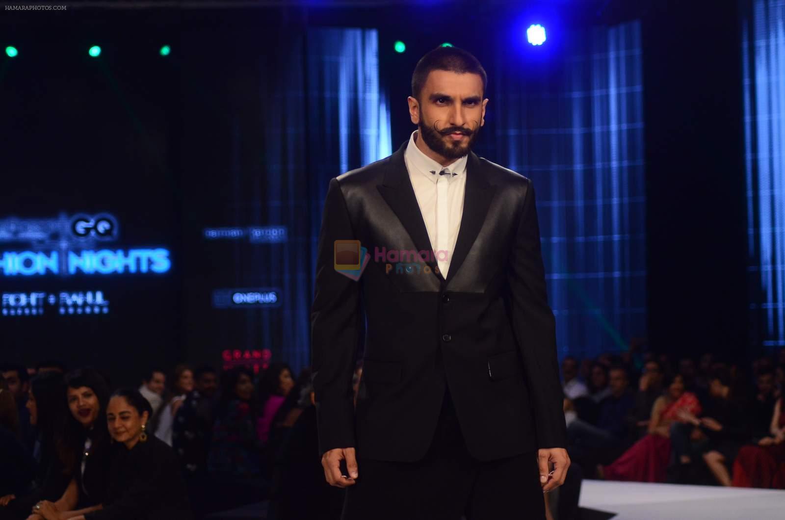 Ranveer Singh on day 2 of GQ Fashion Nights on 3rd Dec 2015