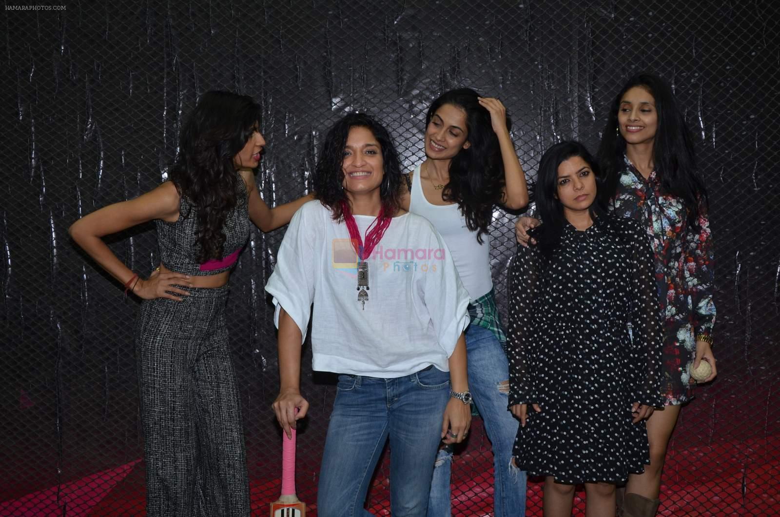 Rajshri Deshpande, Anushka Manchanda, Sarah Jane Dias, Sandhya Mridul, Pavleen Gujral at Angry Indian Goddesses promotions on 4th Dec 2015