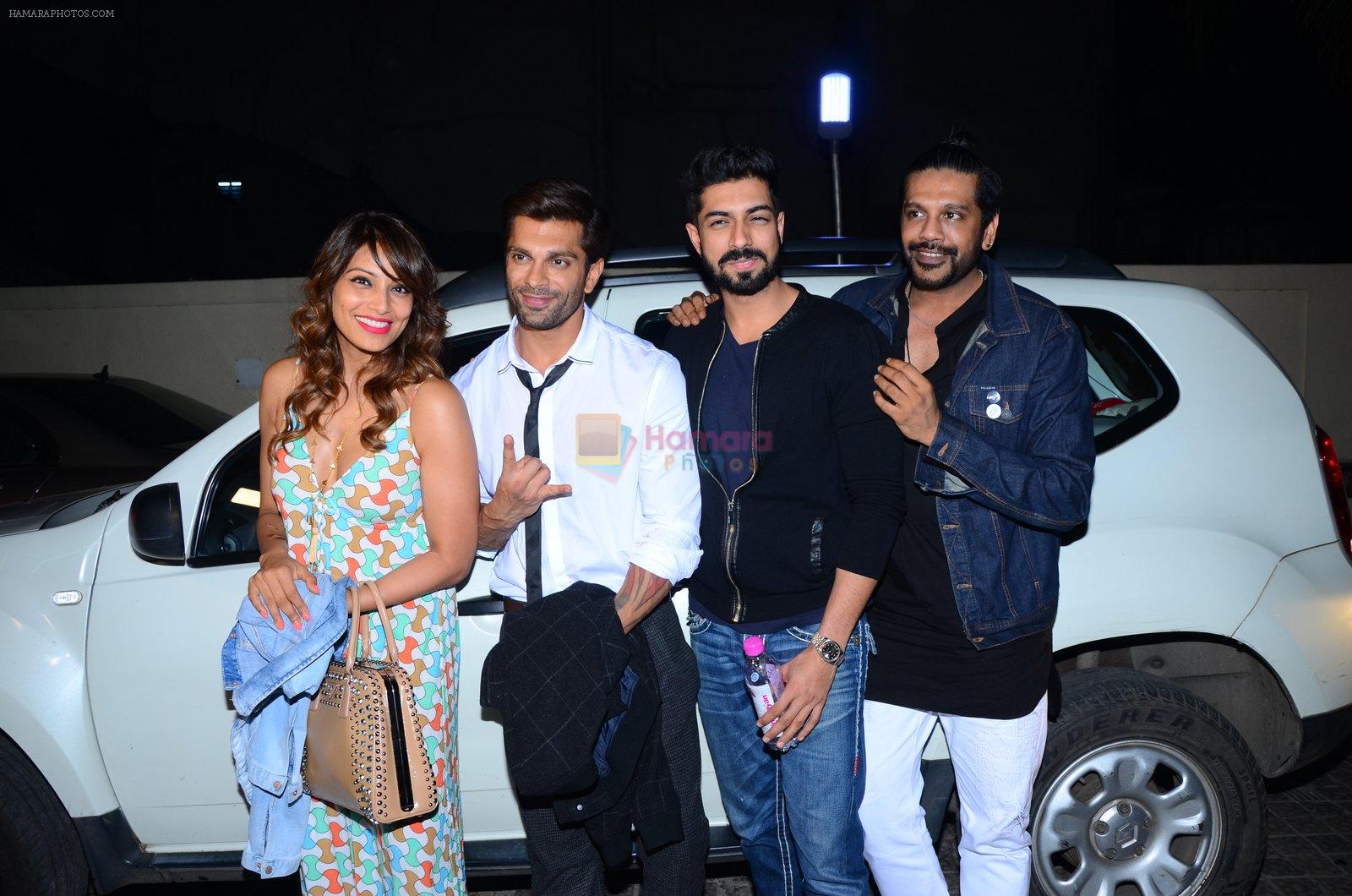 Karan Singh Grover, Rocky S and Bipasha Basu snapped at PVR on 4th Dec 2015