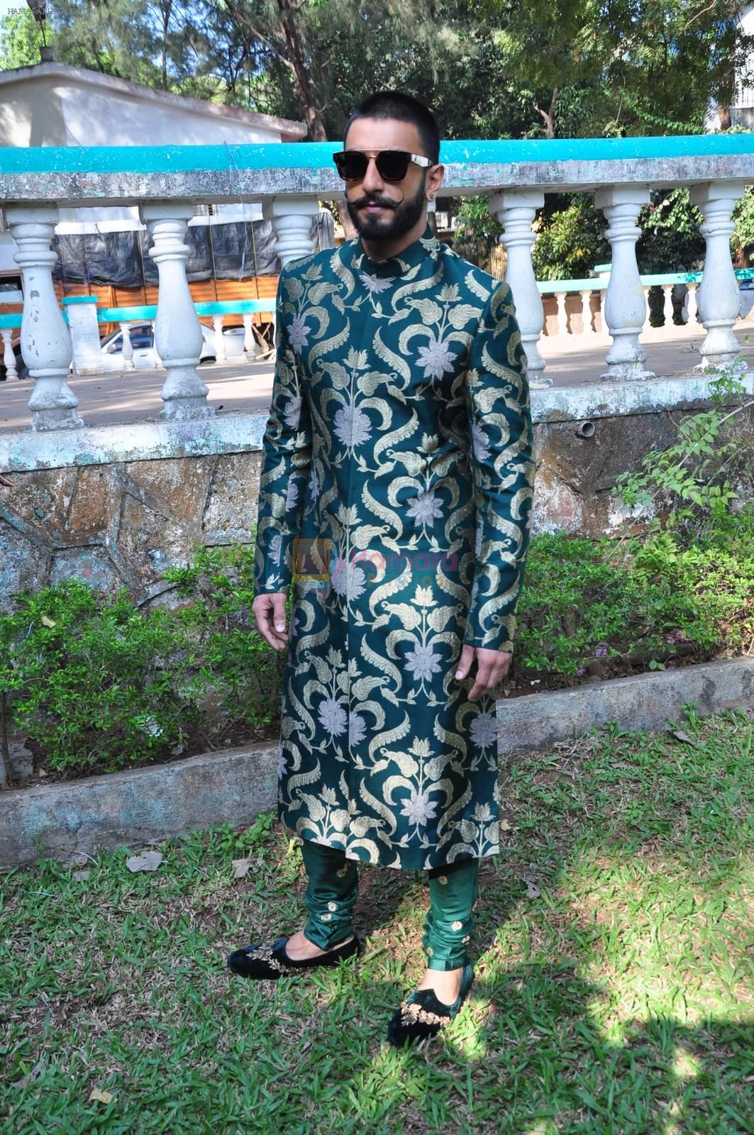 Ranveer Singh on the sets of colors show swaragini on 7th Dec 2015