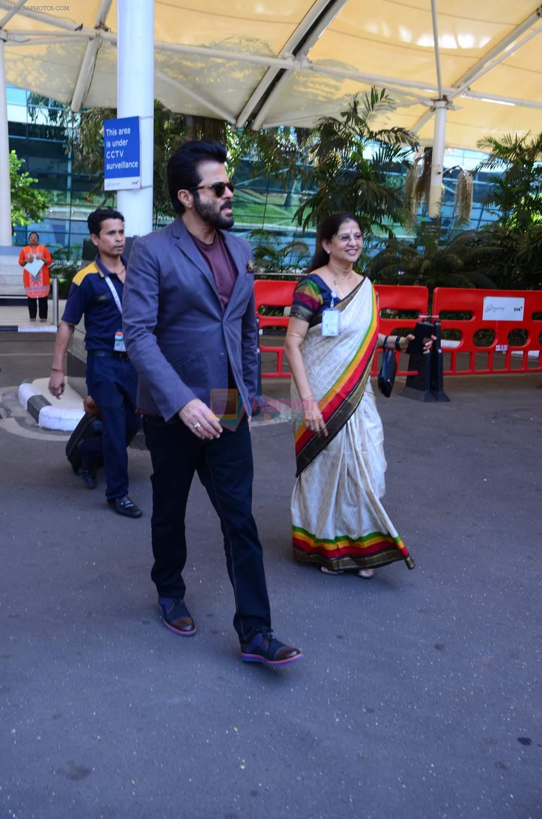 Anil Kapoor snapped at airport on 8th Dec 2015