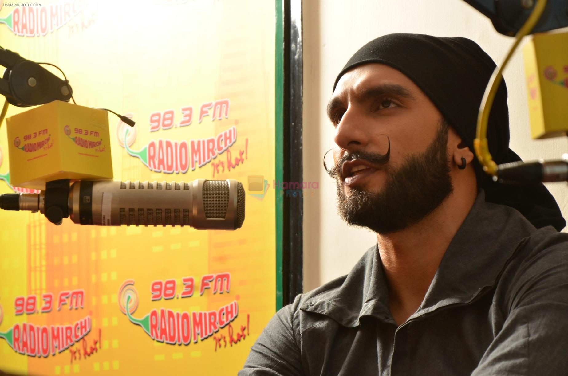 Ranveer Singh at Radio Mirchi studio to promote Bajirao Mastani on 9th Dec 2015