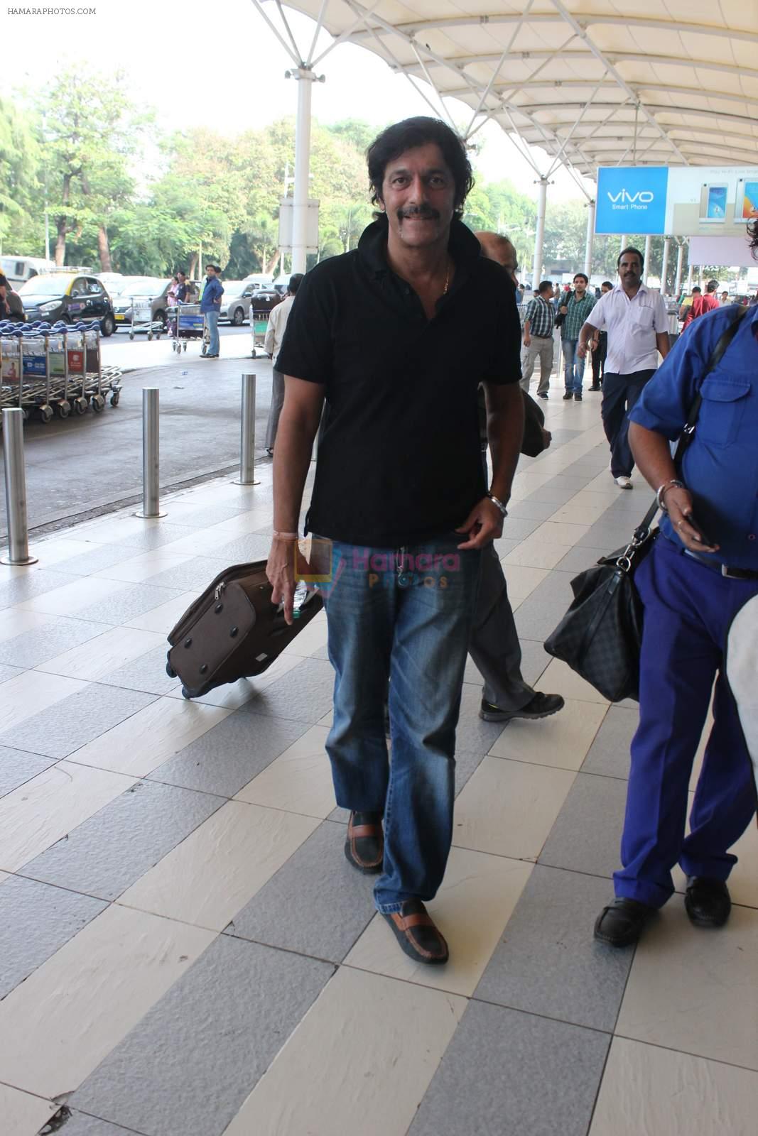 Chunky Pandey snapped at airport on 11th Dec 2015