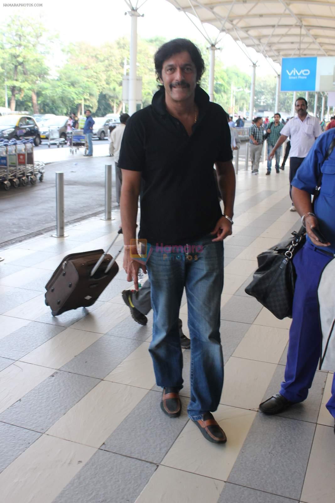 Chunky Pandey snapped at airport on 11th Dec 2015