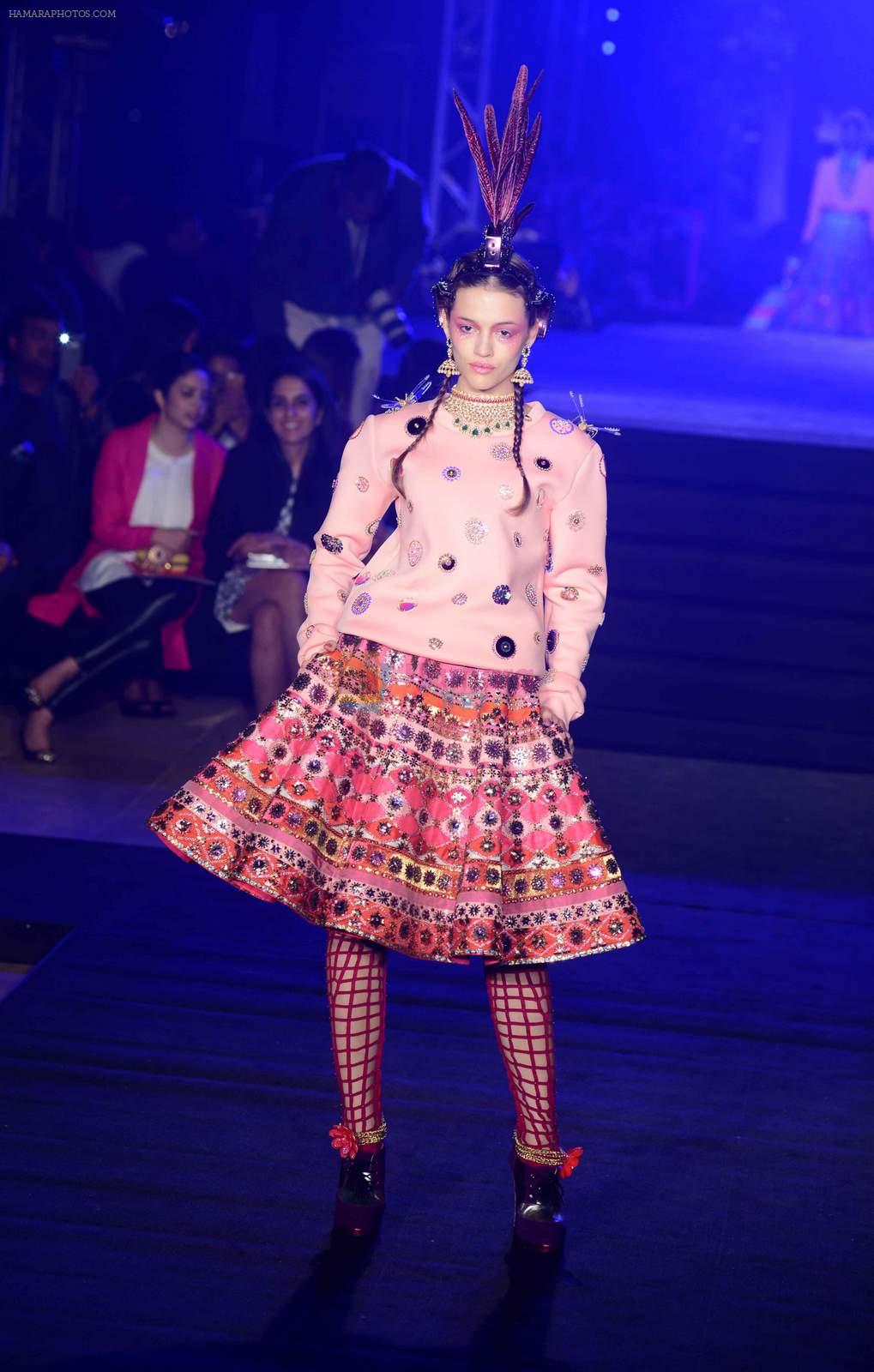 at Manish Arora show at the French Embassy on 12th Dec 2015