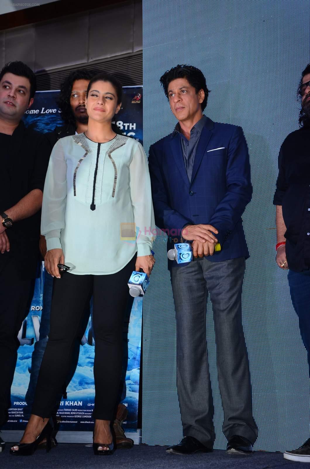Kajol, Shahrukh Khan at Dilwale music celebrations by Sony Music on 14th Dec 2015