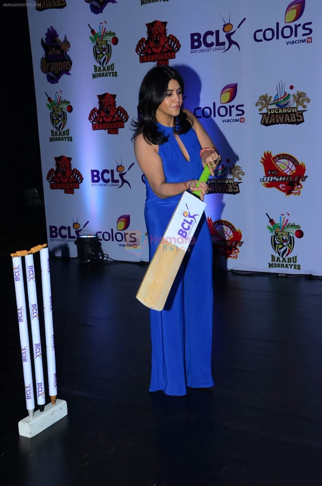Ekta Kapoor at Colors Box Cricket League launch on 16th Dec 2015