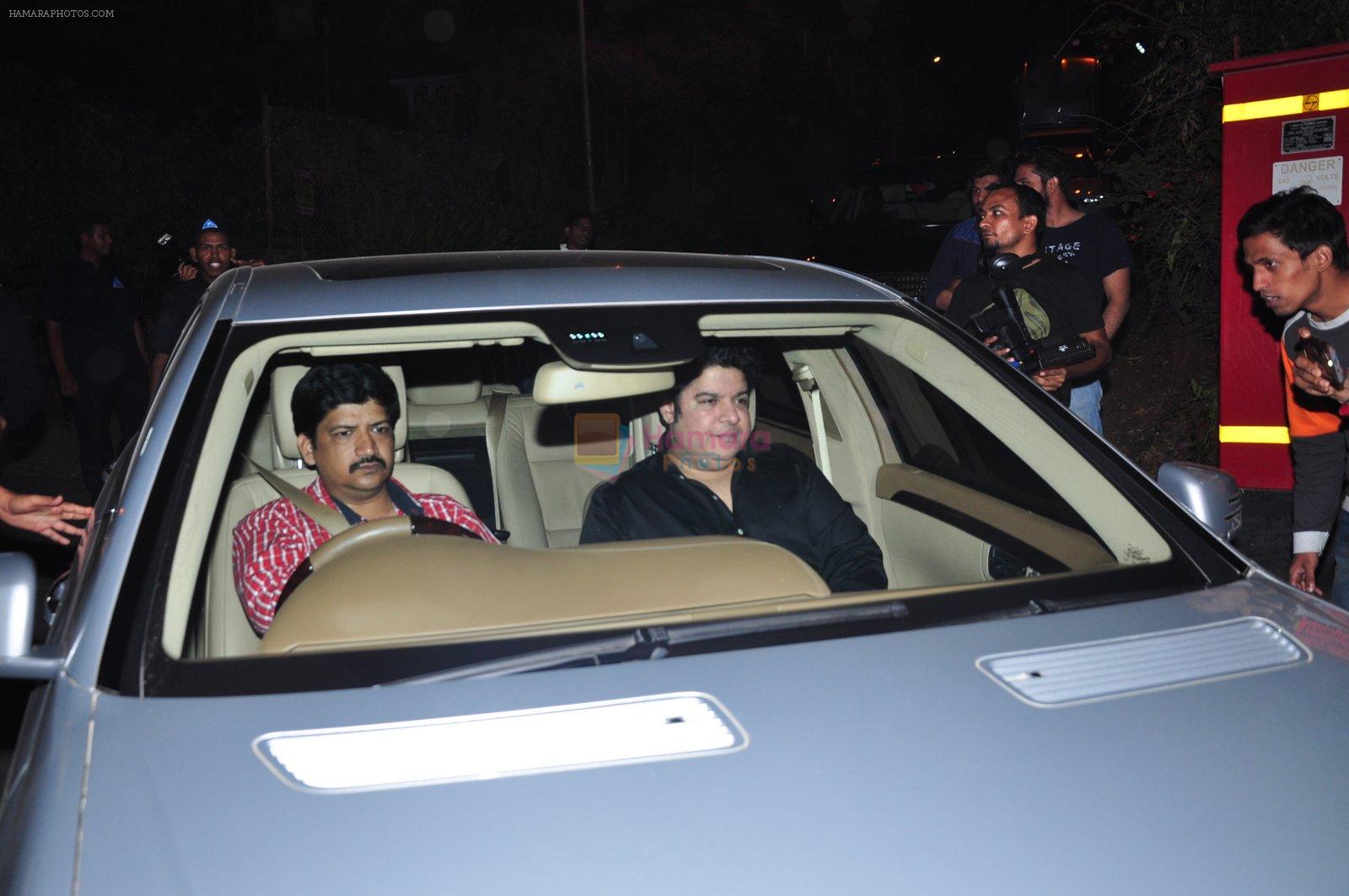 Sajid Khan at SRK bash for Dilwale at his home on 18th Dec 2015