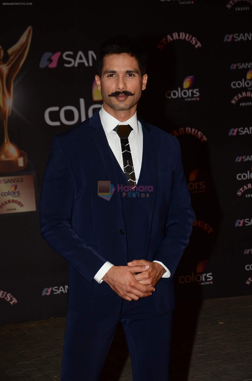 Shahid Kapoor at the red carpet of Stardust awards on 21st Dec 2015