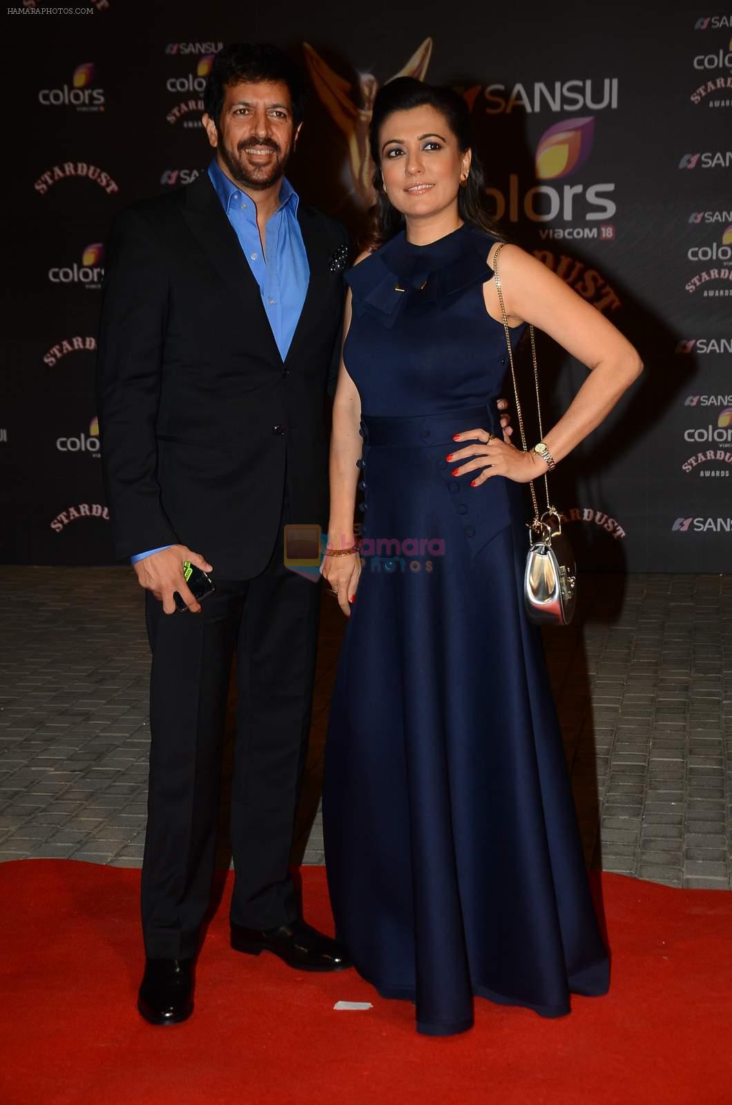 Mini Mathur, Kabir Khan at the red carpet of Stardust awards on 21st Dec 2015
