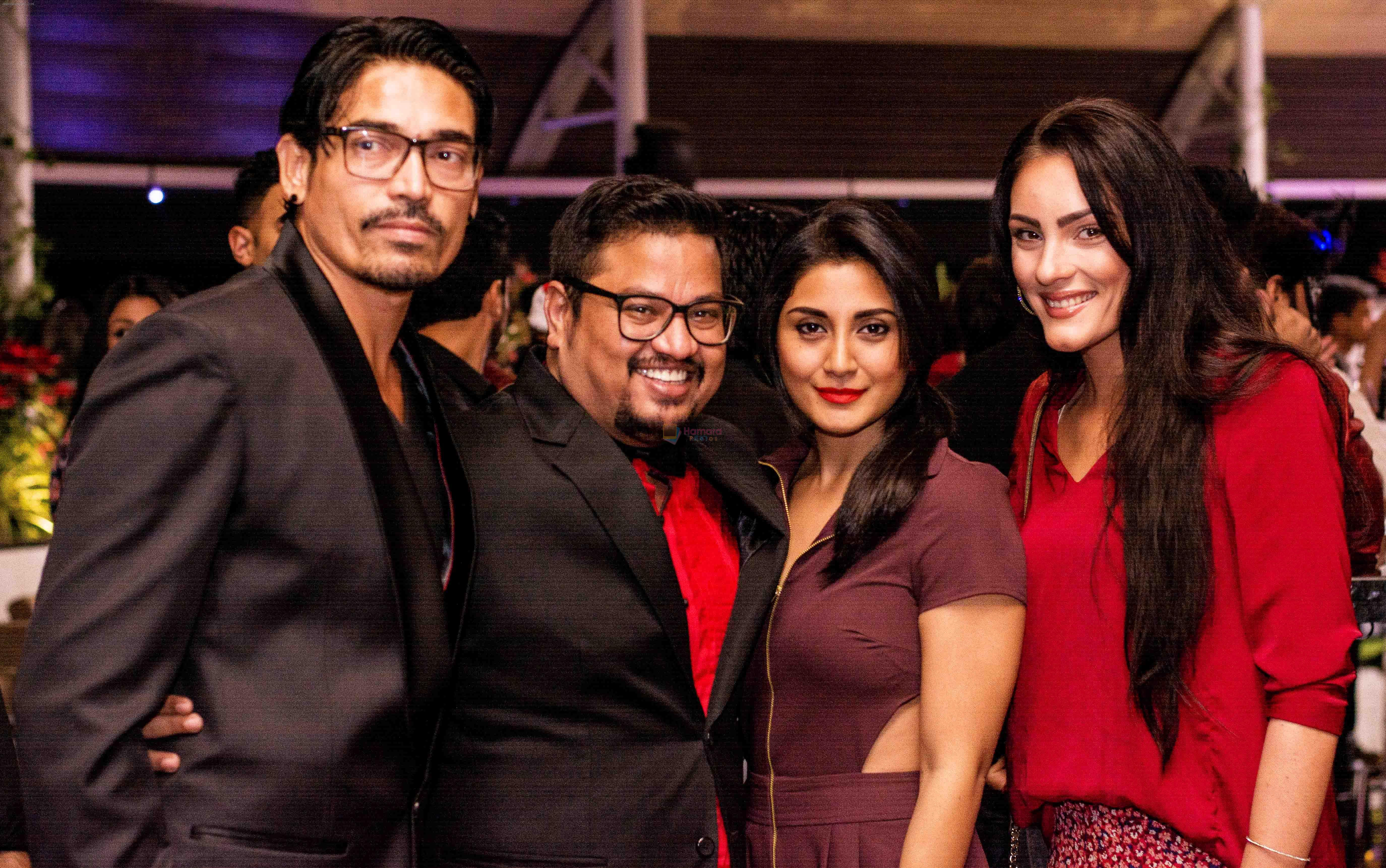 Shawar Ali, Rimi Sen & Marcela Shawar Ali with Fashion Director Shakir Shaikh's Theme Based Festive Party at Opa! Bar Cafe