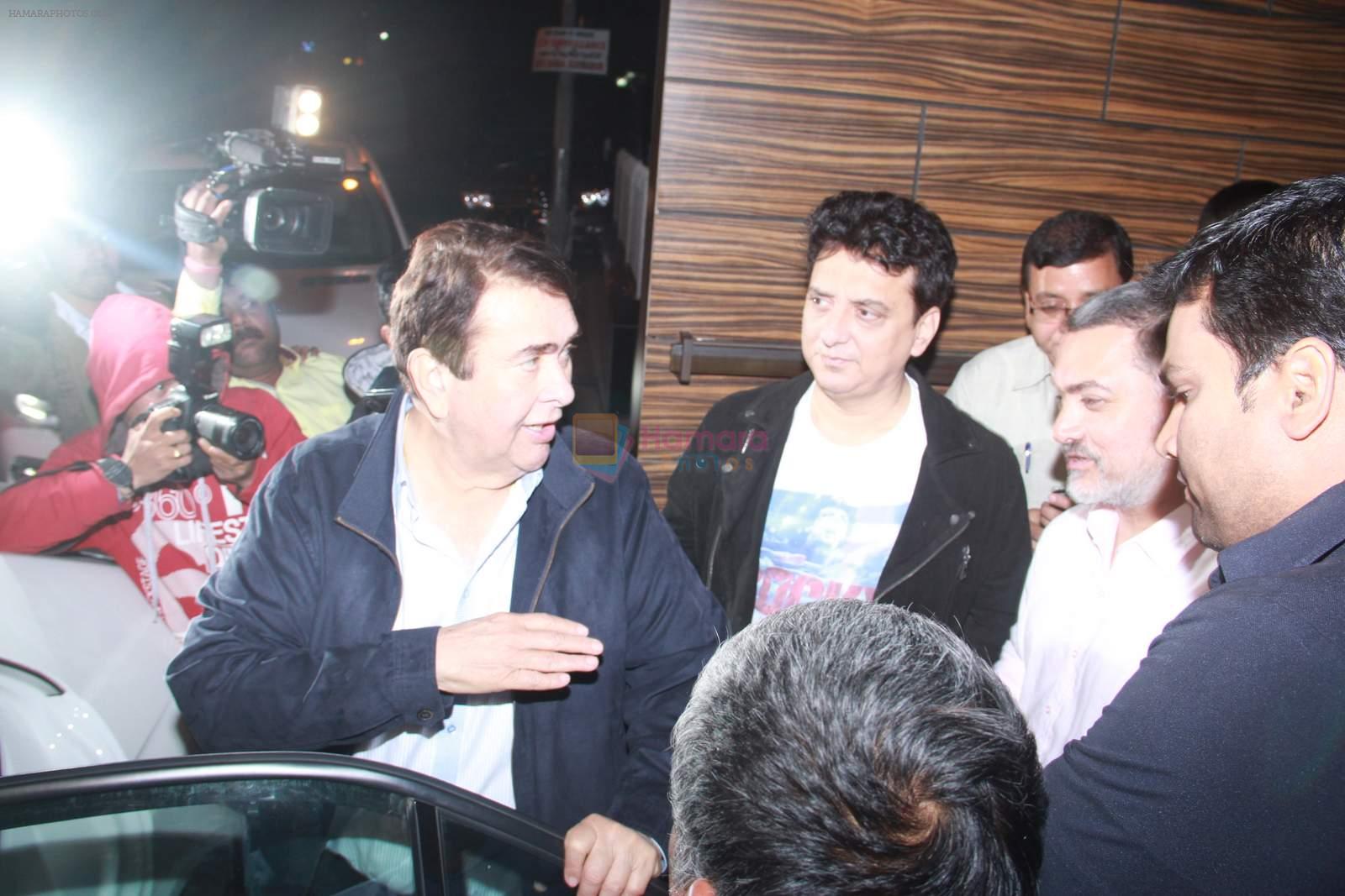 Sajid Nadiadwala attend Aamir Khan's dinner at home on 25th Dec 2015