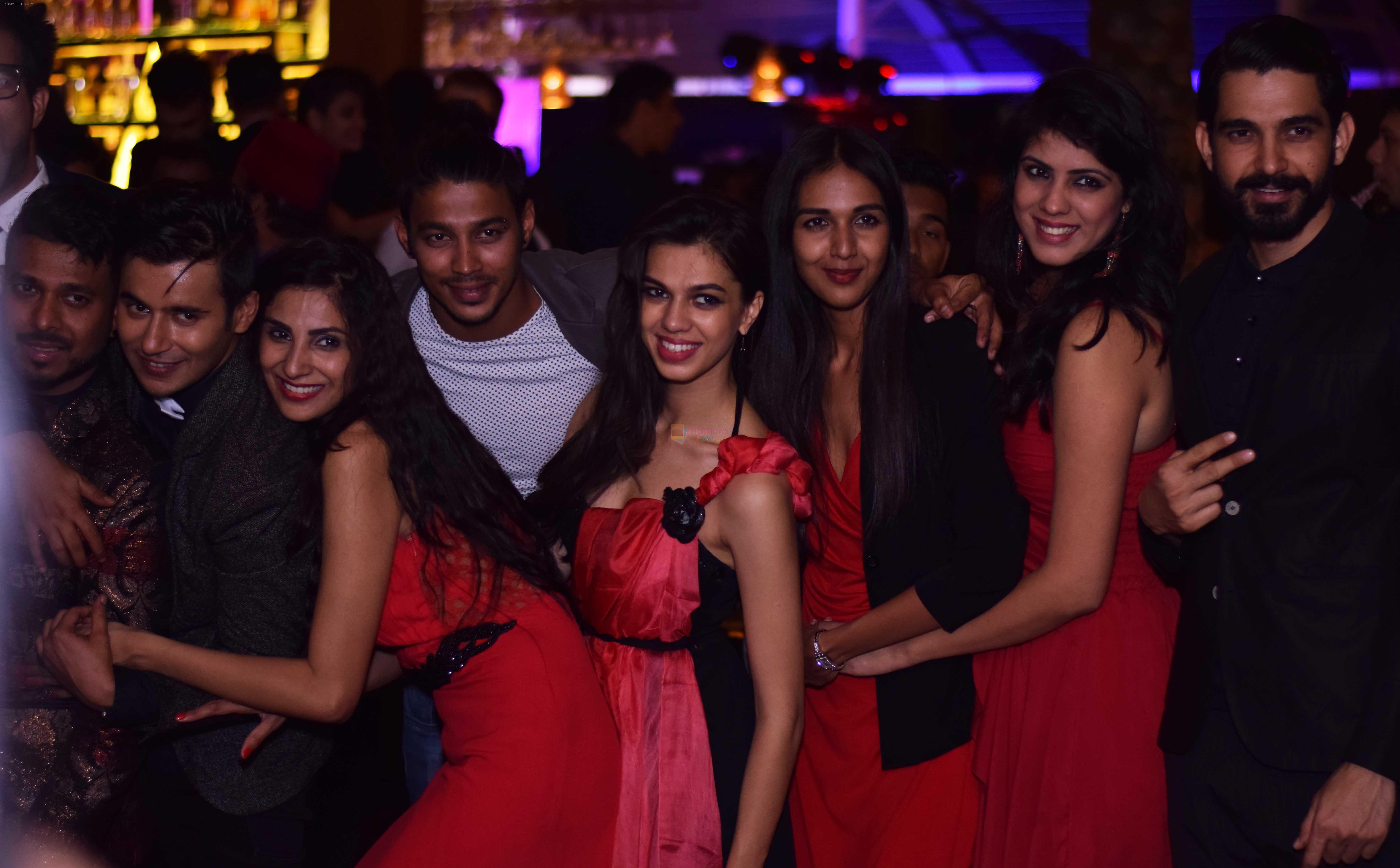 Celebs in a selfie mode at Fashion Director Shakir Shaikh's Theme Based Festive Party at Opa! Bar Cafe.