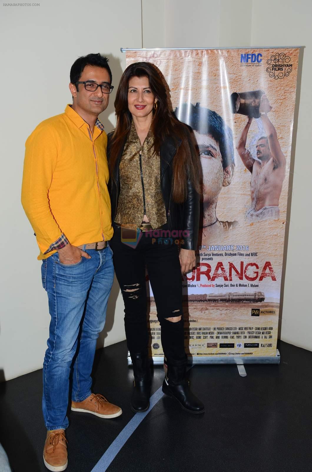 Sangeeta Bijlani, Sanjay Suri at Chauranga screening in Mumbai on 7th Jan 2016