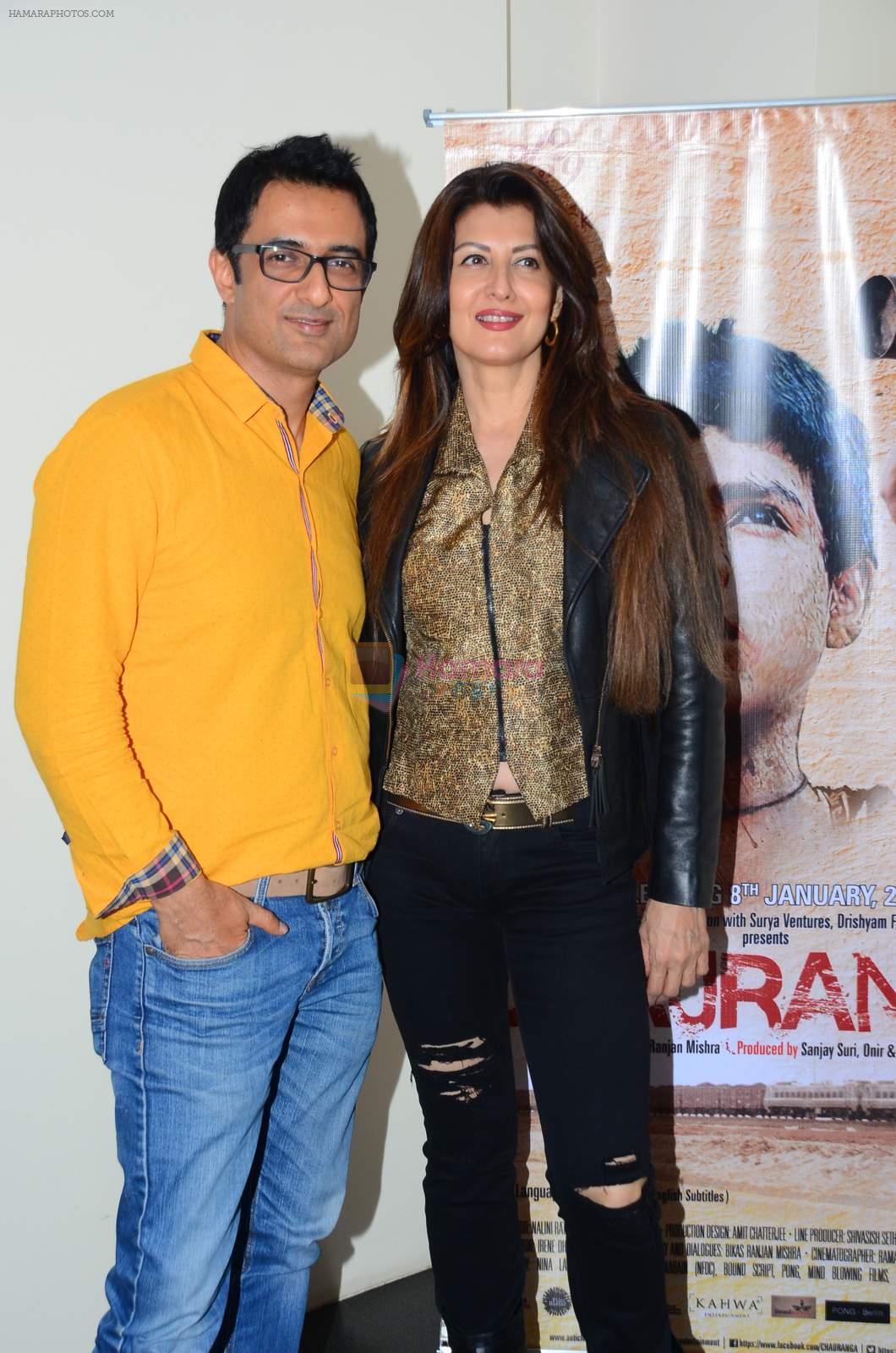 Sangeeta Bijlani, Sanjay Suri at Chauranga screening in Mumbai on 7th Jan 2016