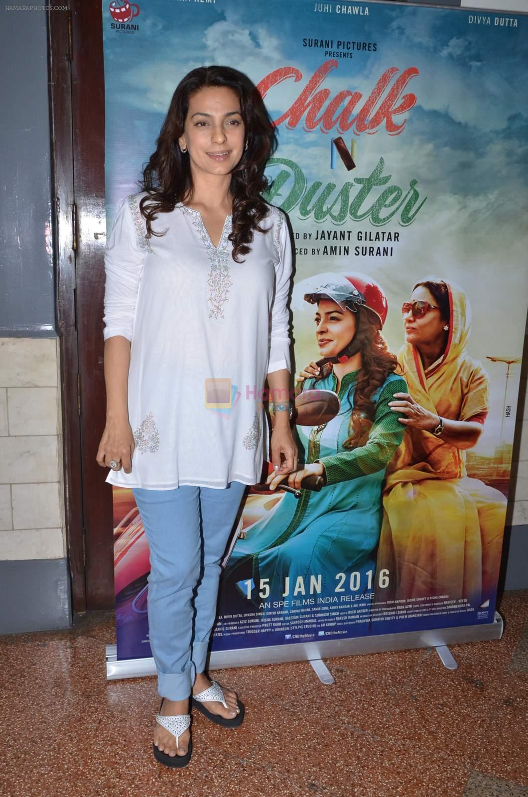 Juhi Chawla at Chalk n Duster screening in Mumbai on 10th Jan 2016
