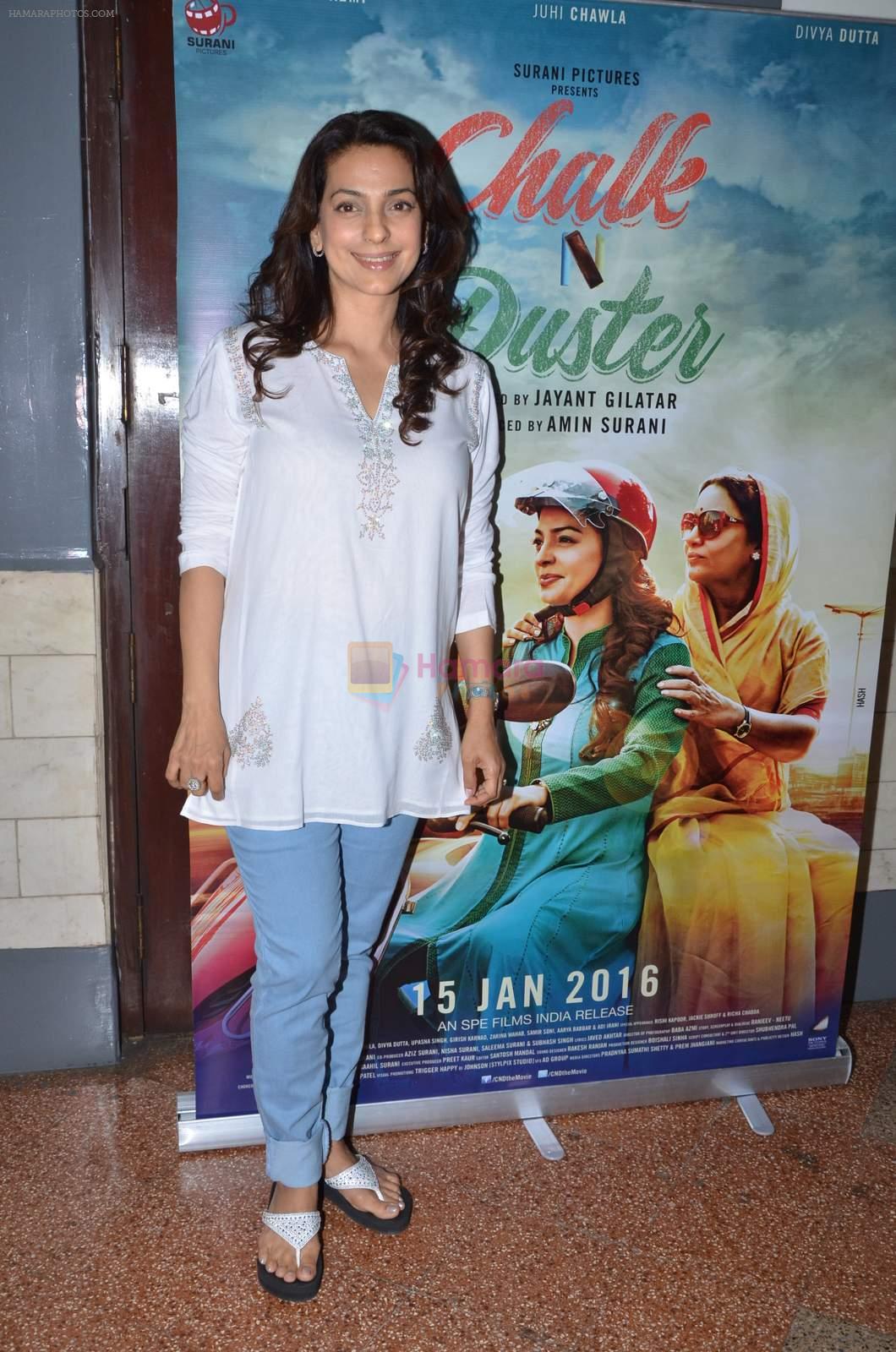 Juhi Chawla at Chalk n Duster screening in Mumbai on 10th Jan 2016