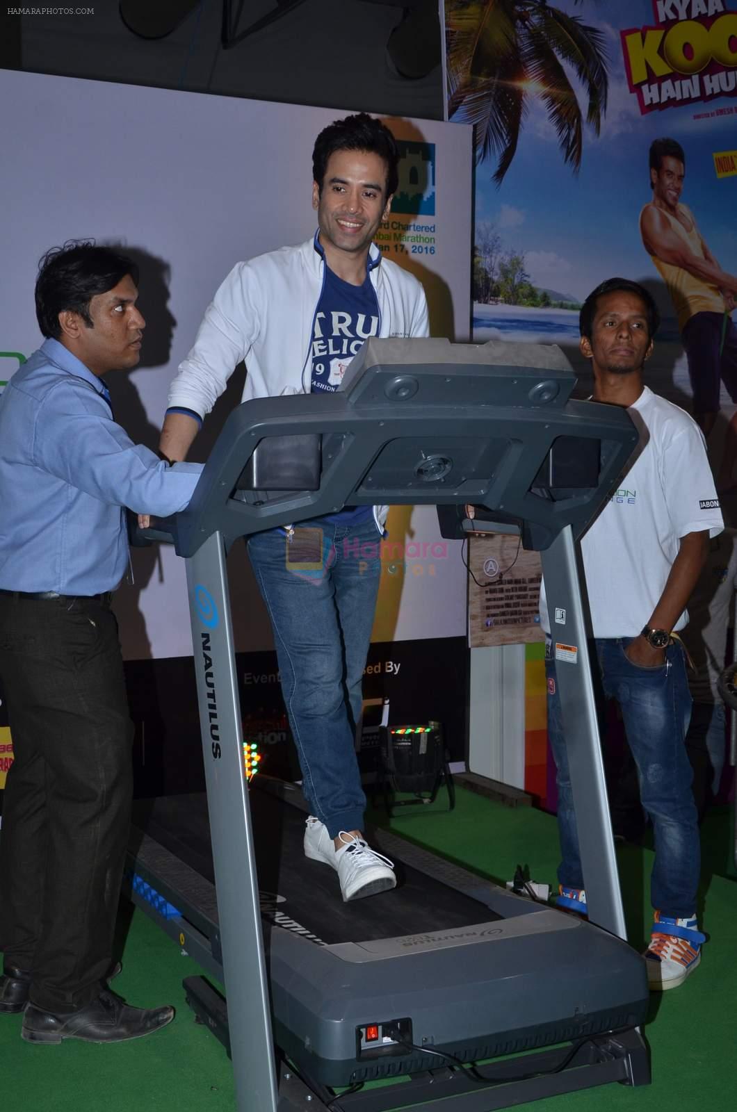 Tusshar Kapoor promote Kya Kool Hain Hum at get active expo promotions on 9th Jan 2016