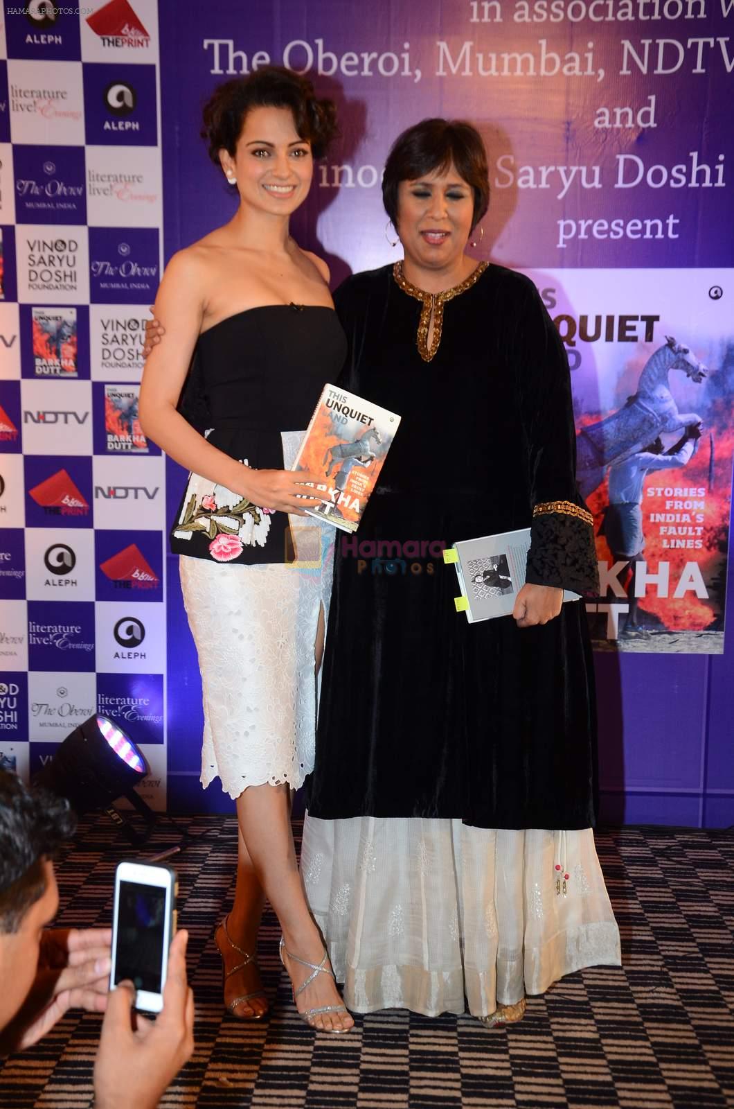 Kangana Ranaut at Barkha Dutt's book launch on 14th Jan 2016