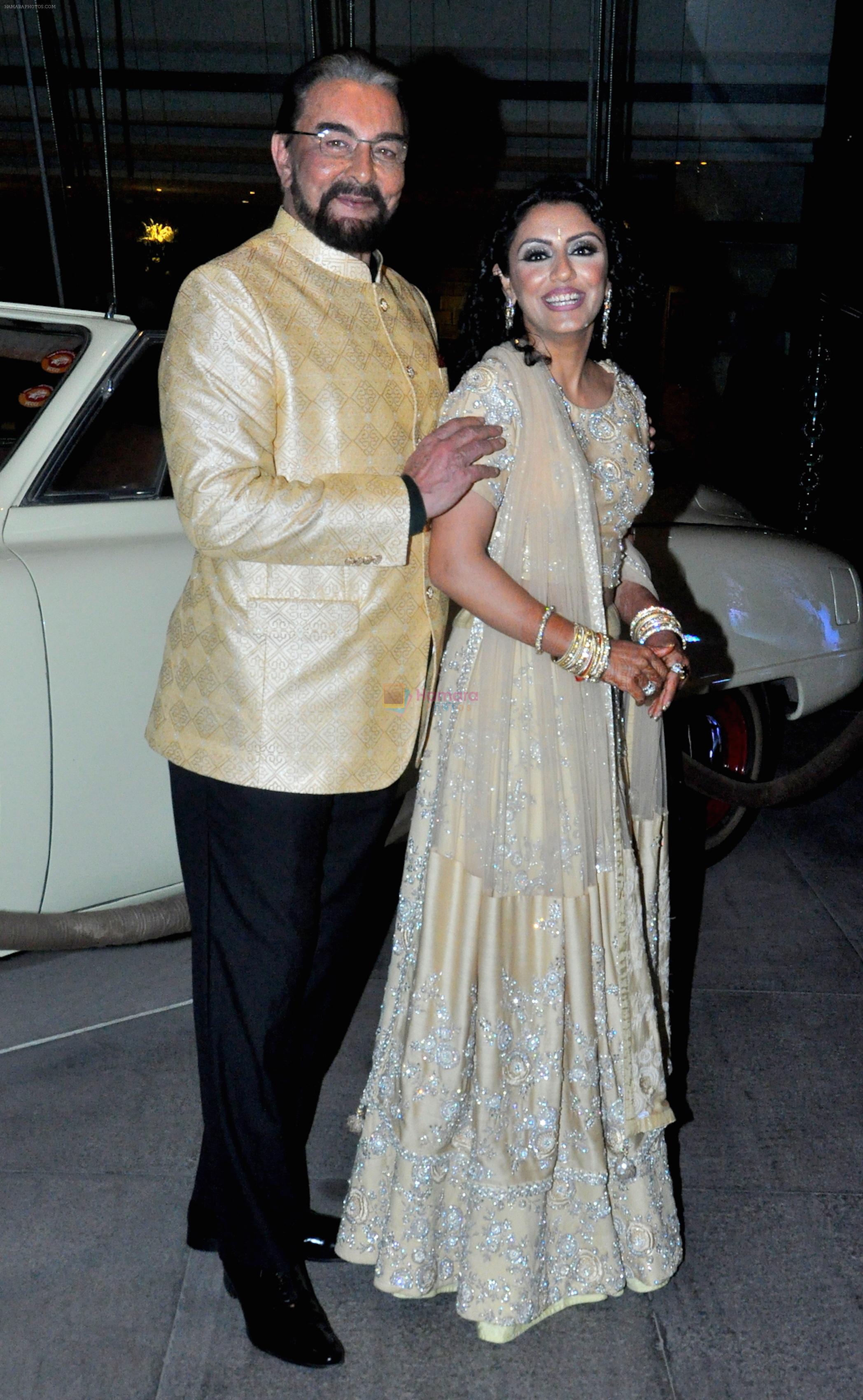 Kabeer Bedi & Parveen Dusanj at Kabir Bedi's 70th Birthday Party on 17th Jan 2016