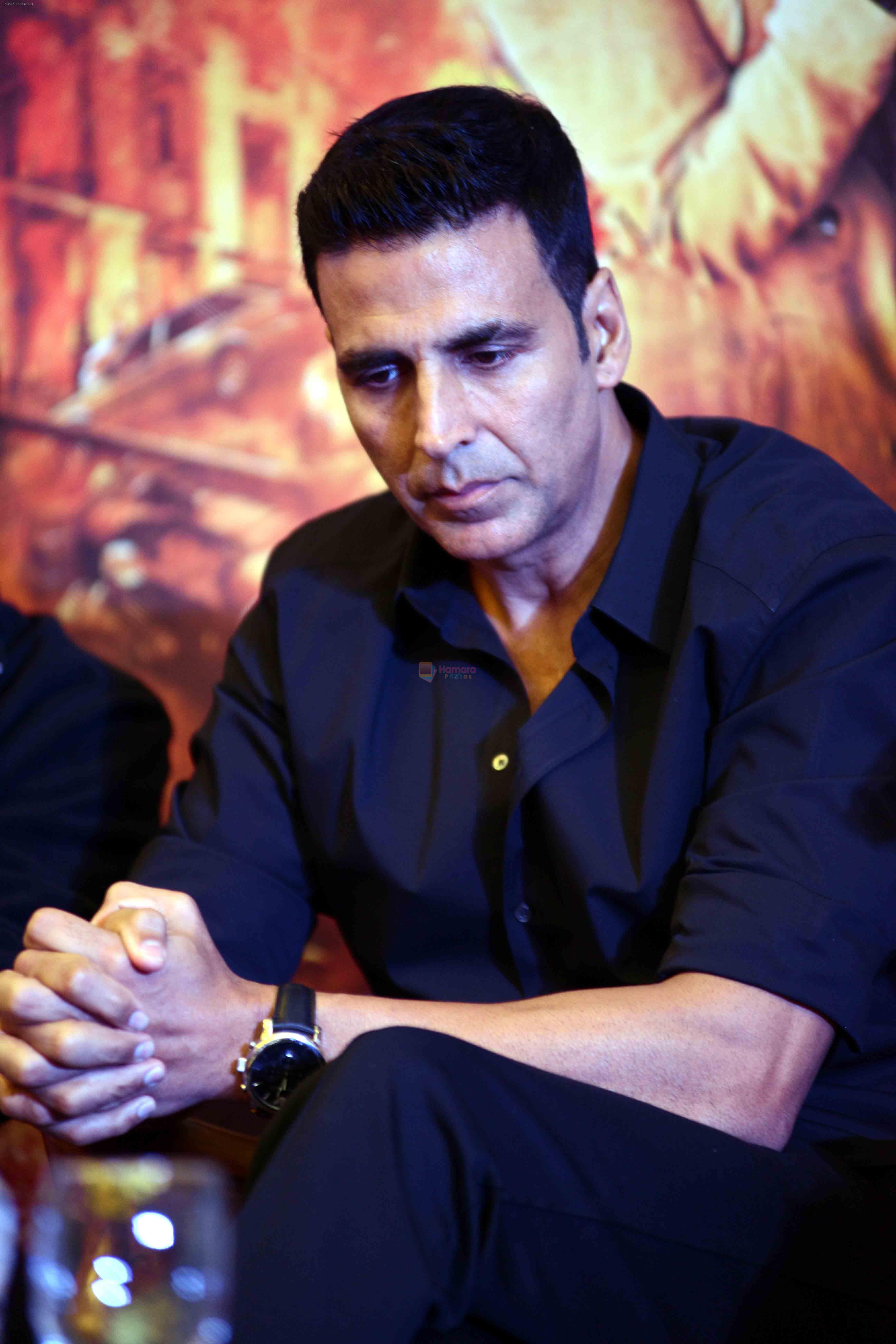 Akshay Kumar at the press conference of film airlift in Le-meridian Delhi on 18th Jan 2016
