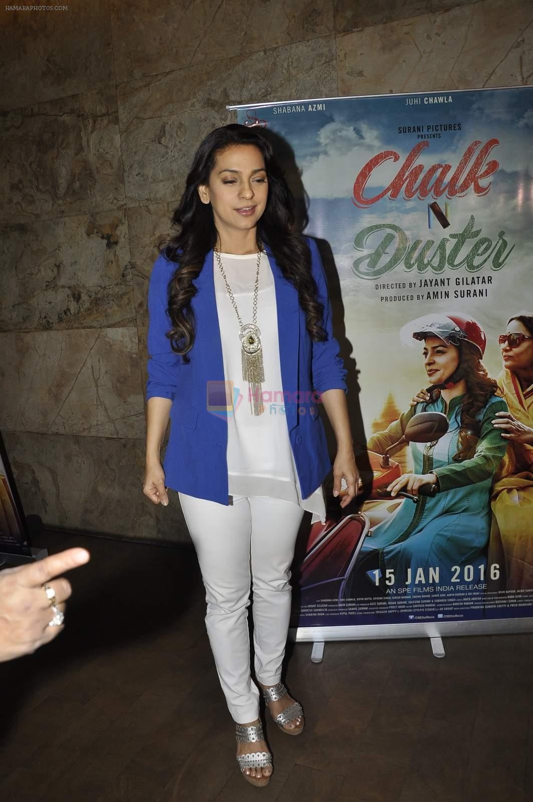 Juhi Chawla at Chalk N Duster screening on 20th Jan 2016